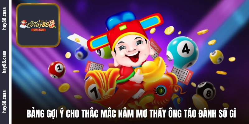 Bảng gợi ý cho thắc mắc nằm mơ thấy Ông Táo đánh số gì